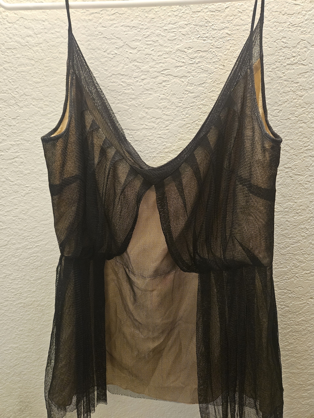 Willow Sheer Black Mesh Chemise Cami